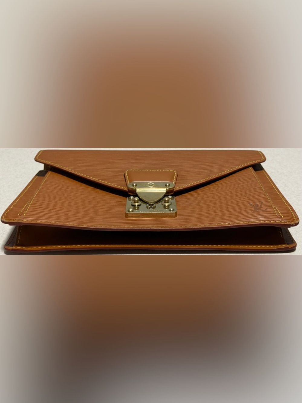 Louis Vuitton Vintage Pochette Sellier Dragonne Clutch Epi Leather - Picture 5 of 14